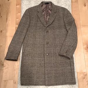 (*Free gift) Lauren Ralph Lauren Luther Luxury Blend Overcoat (48R, Olive/Cream)
